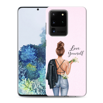 Силиконовый чехол на Samsung Galaxy S20 Ultra с принтом женский Силиконовый чехол на Samsung Galaxy S20 Ultra с принтом женский