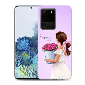 Силиконовый чехол на Samsung Galaxy S20 Ultra с принтом женский Силиконовый чехол на Samsung Galaxy S20 Ultra с принтом женский