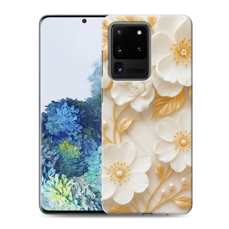 Силиконовый чехол на Samsung Galaxy S20 Ultra с принтом Цветы Силиконовый чехол на Samsung Galaxy S20 Ultra с принтом Цветы