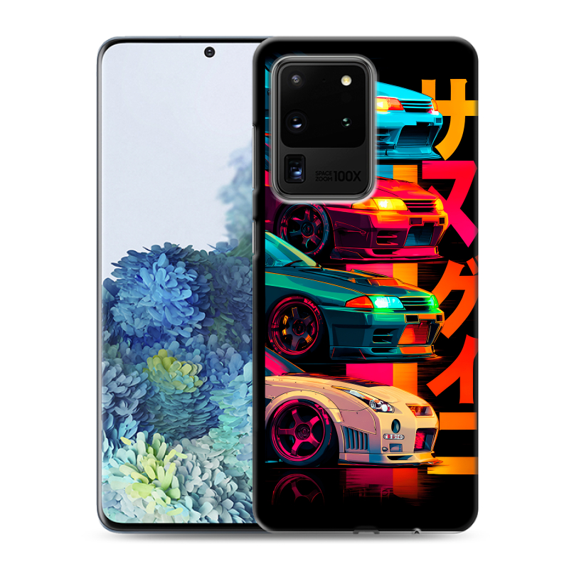 Силиконовый чехол на Samsung Galaxy S20 Ultra с принтом Гоночные машины Силиконовый чехол на Samsung Galaxy S20 Ultra с принтом Гоночные машины