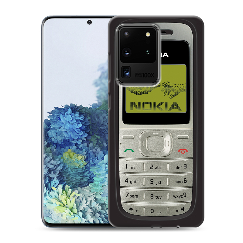 Силиконовый чехол на Samsung Galaxy S20 Ultra с принтом Ретро Нокия Силиконовый чехол на Samsung Galaxy S20 Ultra с принтом Ретро Нокия