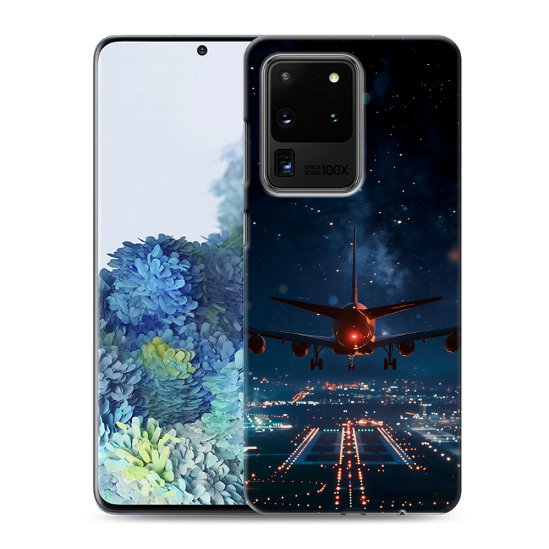 Силиконовый чехол на Samsung Galaxy S20 Ultra с принтом самолет Силиконовый чехол на Samsung Galaxy S20 Ultra с принтом самолет