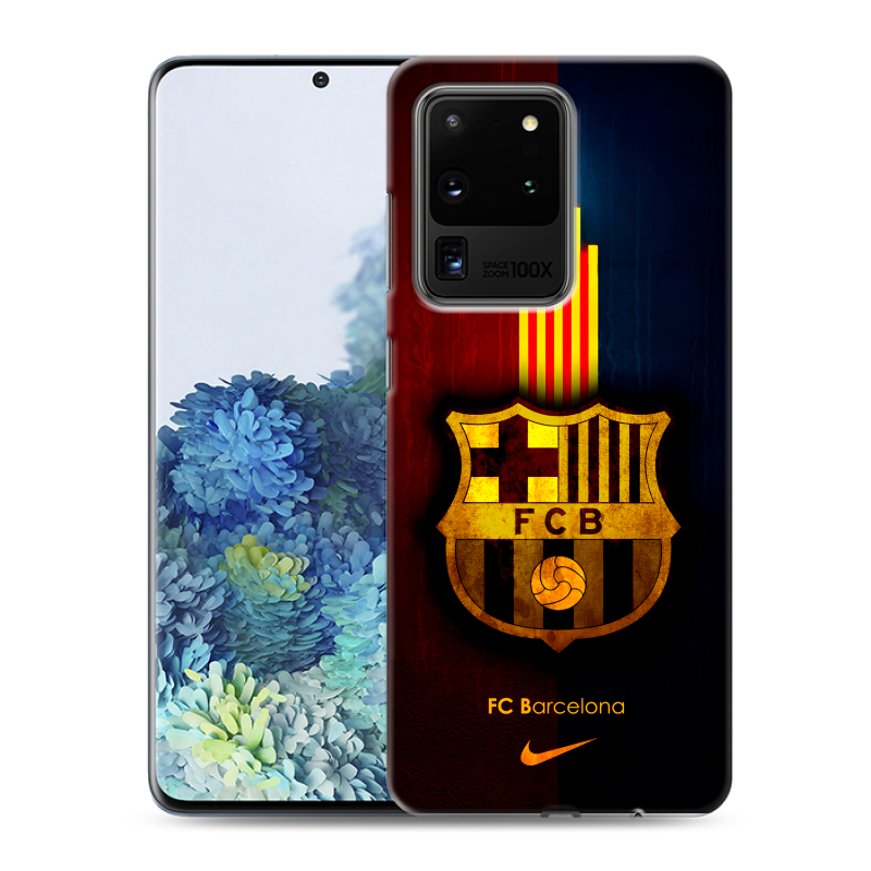 Силиконовый противоударный чехол на Samsung Galaxy S20 Ultra с принтом Барселона Barcelona Силиконовый противоударный чехол на Samsung Galaxy S20 Ultra с принтом Барселона Barcelona