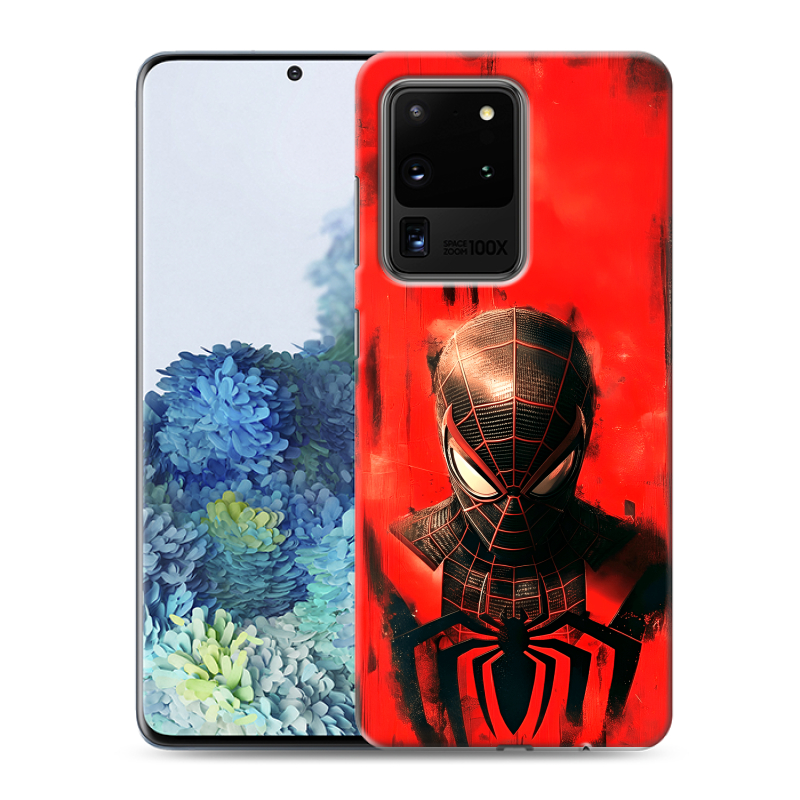 Силиконовый чехол на Samsung Galaxy S20 Ultra с принтом человек паук spiderman Силиконовый чехол на Samsung Galaxy S20 Ultra с принтом человек паук spiderman