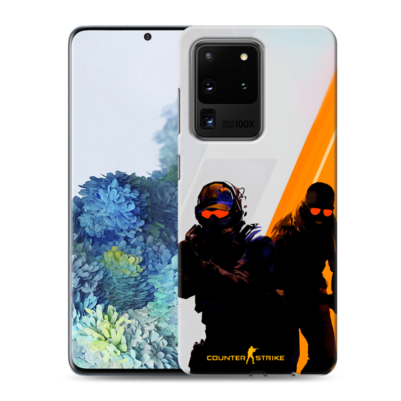 Силиконовый противоударный чехол на Samsung Galaxy S20 Ultra с принтом Контер страйк Counter strike Силиконовый противоударный чехол на Samsung Galaxy S20 Ultra с принтом Контер страйк Counter strike