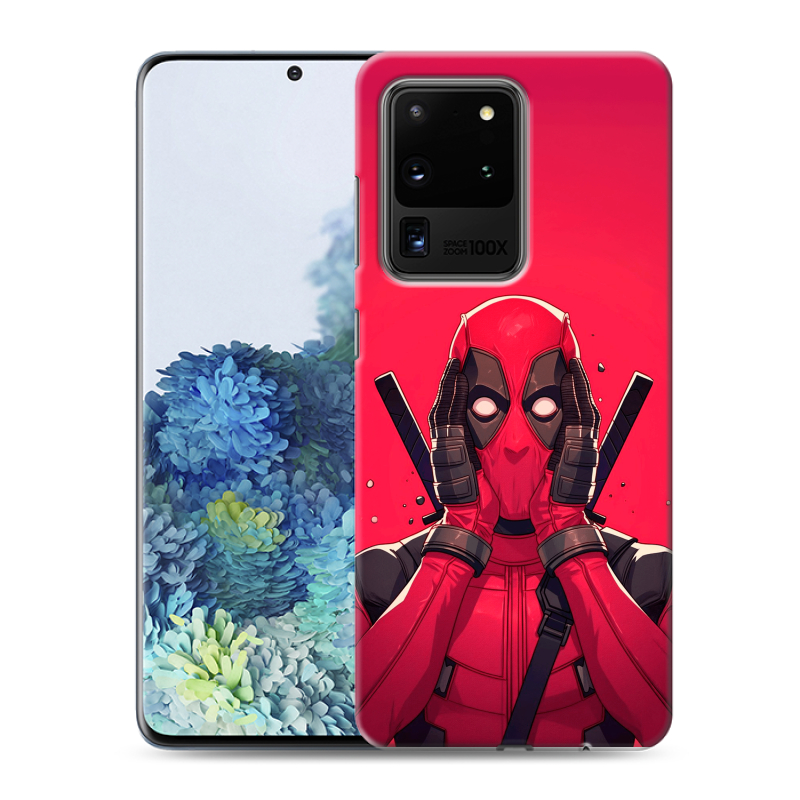 Силиконовый противоударный чехол на Samsung Galaxy S20 Ultra с принтом Дедпул Deadpool Силиконовый противоударный чехол на Samsung Galaxy S20 Ultra с принтом Дедпул Deadpool