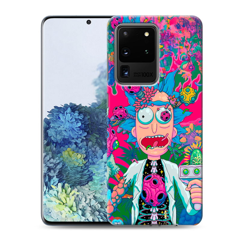 Пластиковый чехол на Samsung Galaxy S20 Ultra с принтом Рик и Морти Rick Morty Пластиковый чехол на Samsung Galaxy S20 Ultra с принтом Рик и Морти Rick Morty