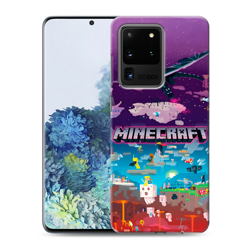 Пластиковый чехол на Samsung Galaxy S20 Ultra с принтом Майнкрафт Minecraft Пластиковый чехол на Samsung Galaxy S20 Ultra с принтом Майнкрафт Minecraft