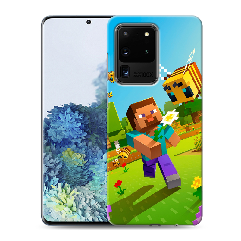 Силиконовый чехол на Samsung Galaxy S20 Ultra с принтом Майнкрафт Minecraft Силиконовый чехол на Samsung Galaxy S20 Ultra с принтом Майнкрафт Minecraft
