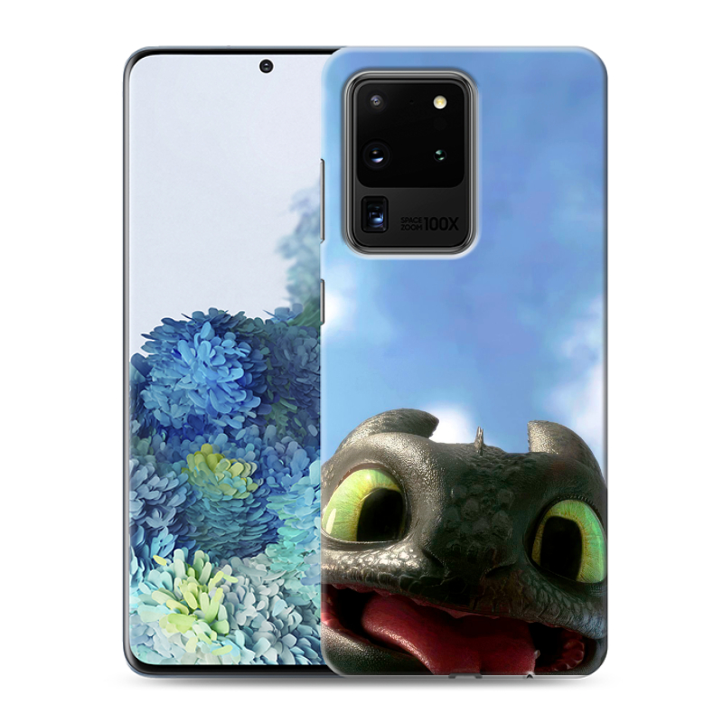 Силиконовый чехол на Samsung Galaxy S20 Ultra с принтом Как приручить дракона Силиконовый чехол на Samsung Galaxy S20 Ultra с принтом Как приручить дракона
