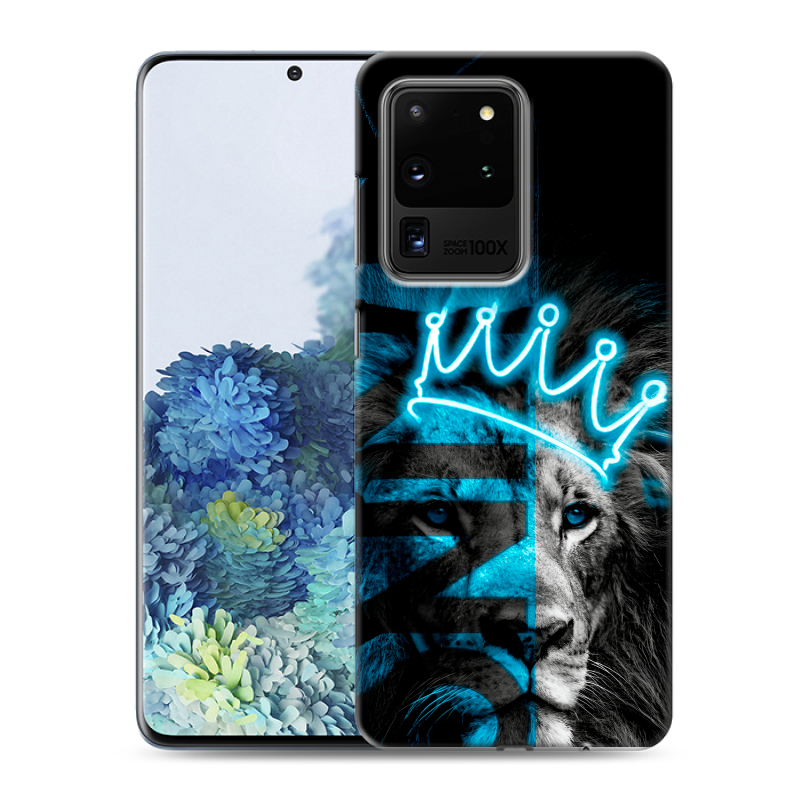 Пластиковый чехол на Samsung Galaxy S20 Ultra с принтом Король лев Пластиковый чехол на Samsung Galaxy S20 Ultra с принтом Король лев