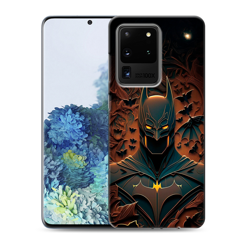 Пластиковый чехол на Samsung Galaxy S20 Ultra с принтом Batman Бэтмен Пластиковый чехол на Samsung Galaxy S20 Ultra с принтом Batman Бэтмен