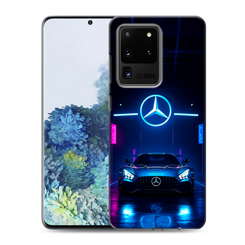 Силиконовый противоударный чехол на Samsung Galaxy S20 Ultra с принтом Mercedes Мерседес Силиконовый противоударный чехол на Samsung Galaxy S20 Ultra с принтом Mercedes Мерседес