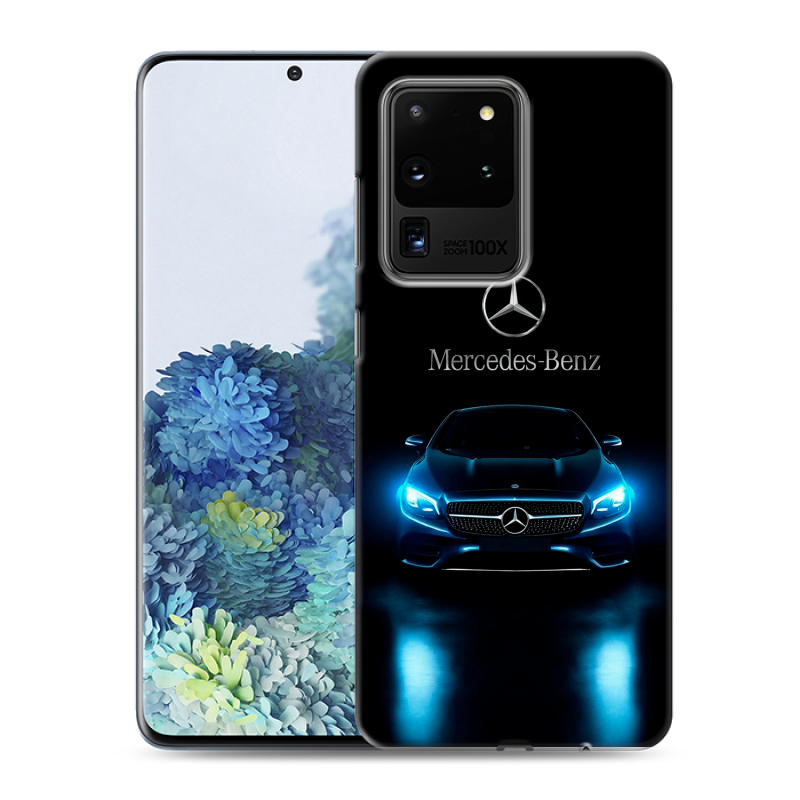 Силиконовый противоударный чехол на Samsung Galaxy S20 Ultra с принтом Mercedes Мерседес Силиконовый противоударный чехол на Samsung Galaxy S20 Ultra с принтом Mercedes Мерседес