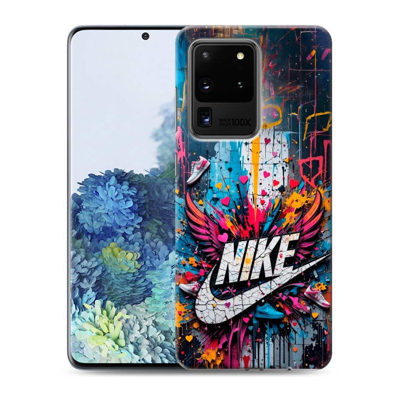 Пластиковый чехол на Samsung Galaxy S20 Ultra с принтом Nike Найк Пластиковый чехол на Samsung Galaxy S20 Ultra с принтом Nike Найк