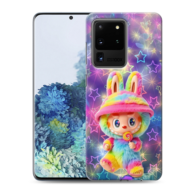 Силиконовый чехол на Samsung Galaxy S20 Ultra с принтом Labubu Лабубу Силиконовый чехол на Samsung Galaxy S20 Ultra с принтом Labubu Лабубу