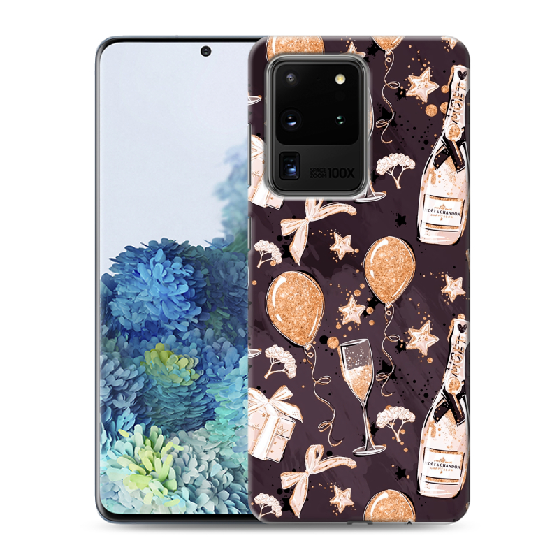 Пластиковый чехол на Samsung Galaxy S20 Ultra с принтом Новый год Пластиковый чехол на Samsung Galaxy S20 Ultra с принтом Новый год