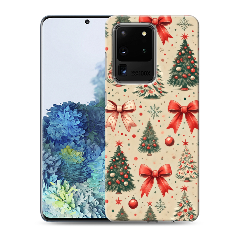 Силиконовый противоударный чехол на Samsung Galaxy S20 Ultra с принтом Новый год Силиконовый противоударный чехол на Samsung Galaxy S20 Ultra с принтом Новый год