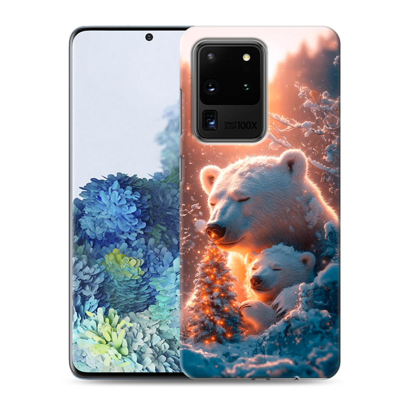 Пластиковый чехол на Samsung Galaxy S20 Ultra с принтом Новый год Пластиковый чехол на Samsung Galaxy S20 Ultra с принтом Новый год