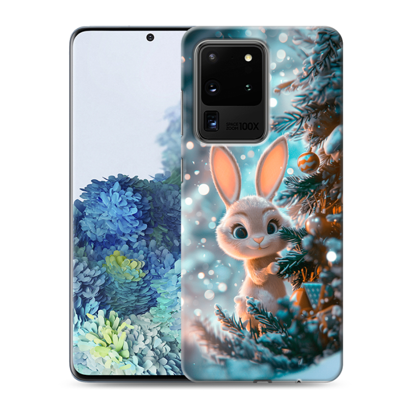 Силиконовый противоударный чехол на Samsung Galaxy S20 Ultra с принтом Новый год Силиконовый противоударный чехол на Samsung Galaxy S20 Ultra с принтом Новый год
