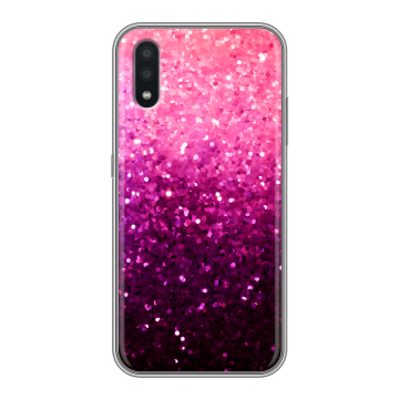 Силиконовый чехол на Samsung Galaxy A01 с принтом Блестки