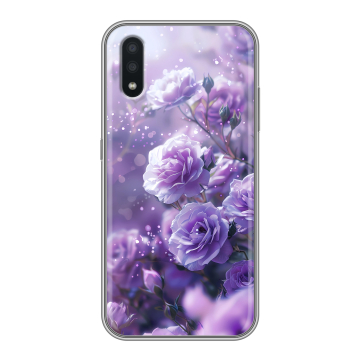 Силиконовый чехол на Samsung Galaxy A01 с принтом Розы цветы
