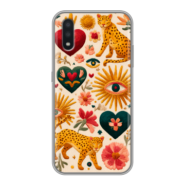 Силиконовый чехол на Samsung Galaxy A01 с принтом Модный принт Силиконовый чехол на Samsung Galaxy A01 с принтом Модный принт