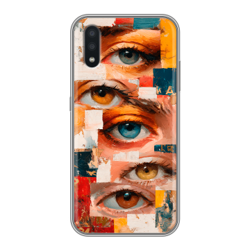 Силиконовый чехол на Samsung Galaxy A01 с принтом Модный принт Силиконовый чехол на Samsung Galaxy A01 с принтом Модный принт