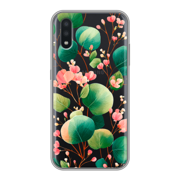 Силиконовый чехол на Samsung Galaxy A01 с принтом женский Силиконовый чехол на Samsung Galaxy A01 с принтом женский