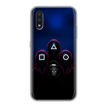 Силиконовый чехол на Samsung Galaxy A01 с принтом Игра Кальмара Силиконовый чехол на Samsung Galaxy A01 с принтом Игра Кальмара