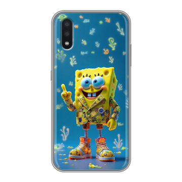 Силиконовый чехол на Samsung Galaxy A01 с принтом Спанч боб Спанчбоб Силиконовый чехол на Samsung Galaxy A01 с принтом Спанч боб Спанчбоб