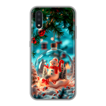 Силиконовый чехол на Samsung Galaxy A01 с принтом Новый год Силиконовый чехол на Samsung Galaxy A01 с принтом Новый год