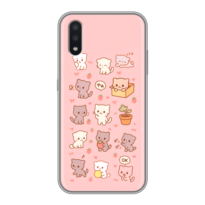 Силиконовый противоударный чехол на Samsung Galaxy A01 с принтом Hello Kitty Хелоу Кити Силиконовый противоударный чехол на Samsung Galaxy A01 с принтом Hello Kitty Хелоу Кити