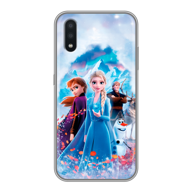 Пластиковый чехол на Samsung Galaxy A01 с принтом Холодное сердце Frozen Пластиковый чехол на Samsung Galaxy A01 с принтом Холодное сердце Frozen