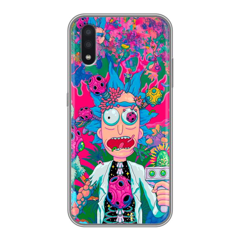 Силиконовый противоударный чехол на Samsung Galaxy A01 с принтом Рик и Морти Rick Morty Силиконовый противоударный чехол на Samsung Galaxy A01 с принтом Рик и Морти Rick Morty