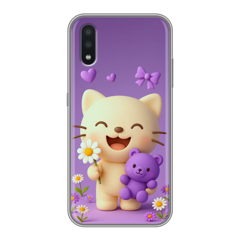 Пластиковый чехол на Samsung Galaxy A01 с принтом для девочек Пластиковый чехол на Samsung Galaxy A01 с принтом для девочек