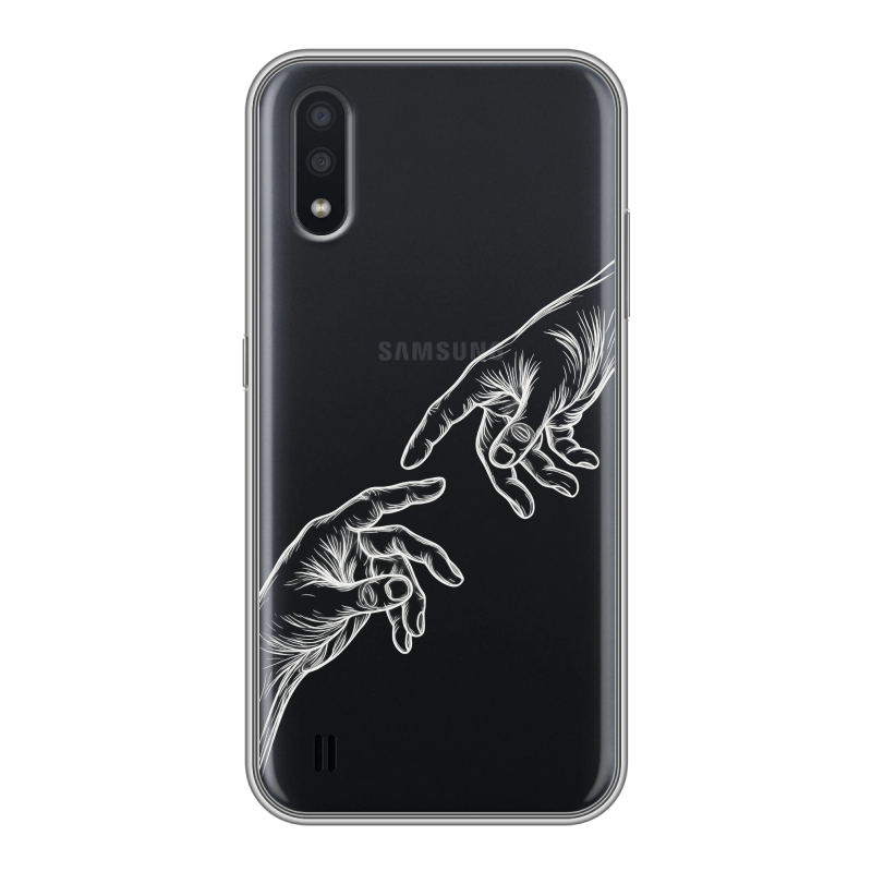 Силиконовый чехол на Samsung Galaxy A01 с принтом Сотворение мира Силиконовый чехол на Samsung Galaxy A01 с принтом Сотворение мира