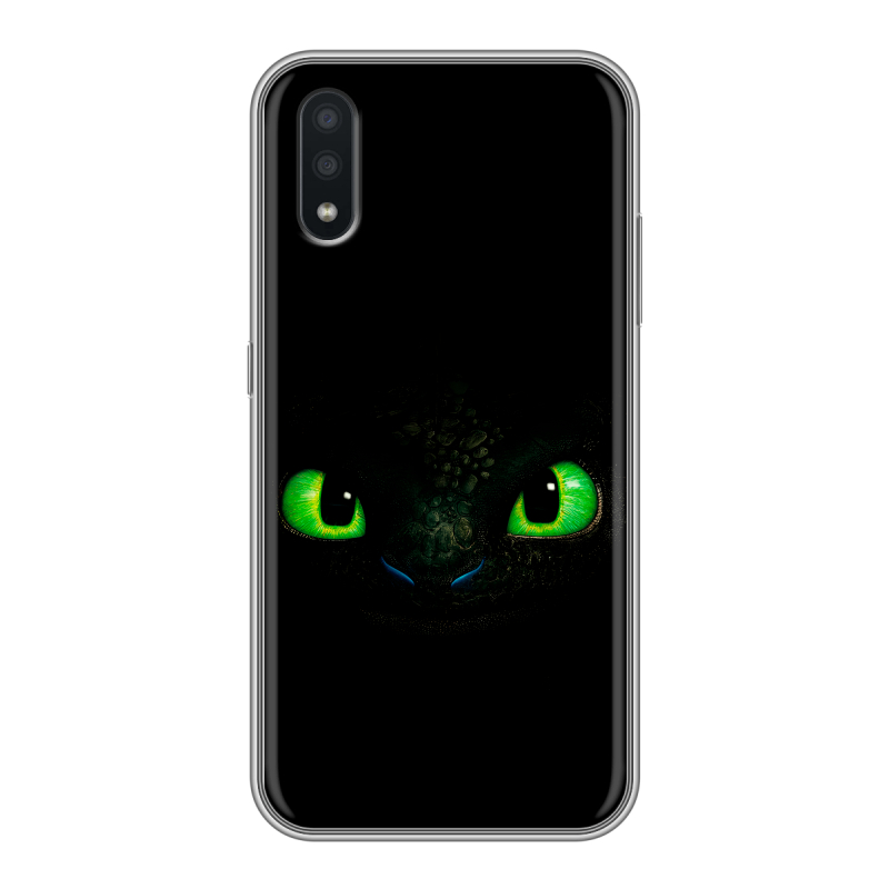 Пластиковый чехол на Samsung Galaxy A01 с принтом Как приручить дракона Пластиковый чехол на Samsung Galaxy A01 с принтом Как приручить дракона