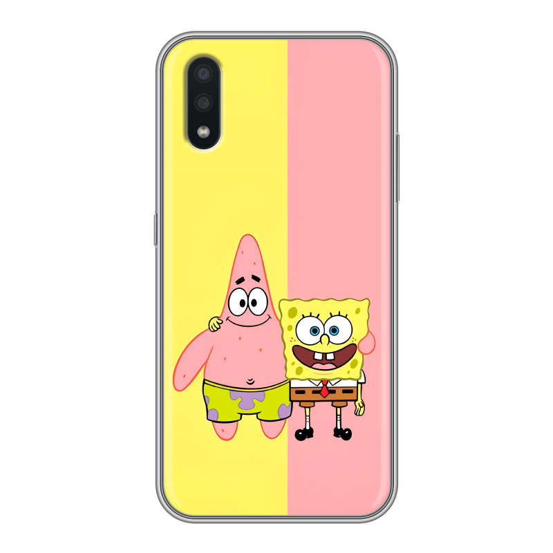 Силиконовый чехол на Samsung Galaxy A01 с принтом Спанч боб Спанчбоб Силиконовый чехол на Samsung Galaxy A01 с принтом Спанч боб Спанчбоб
