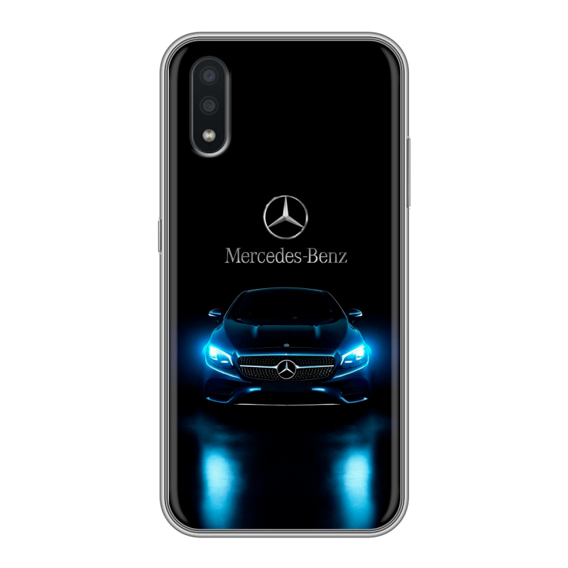 Силиконовый чехол на Samsung Galaxy A01 с принтом Mercedes Мерседес Силиконовый чехол на Samsung Galaxy A01 с принтом Mercedes Мерседес