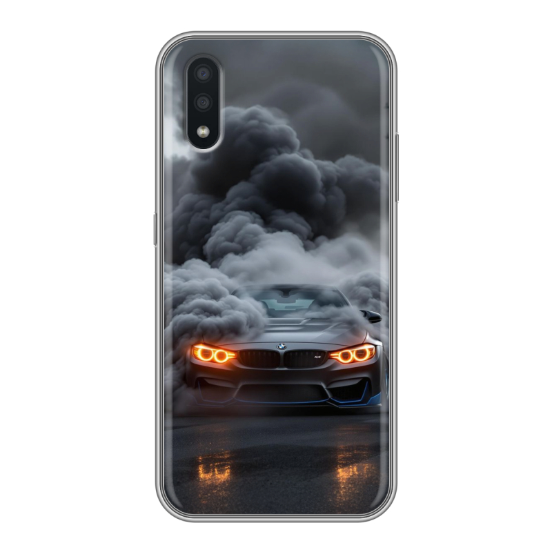 Силиконовый противоударный чехол на Samsung Galaxy A01 с принтом BMW БМВ Силиконовый противоударный чехол на Samsung Galaxy A01 с принтом BMW БМВ