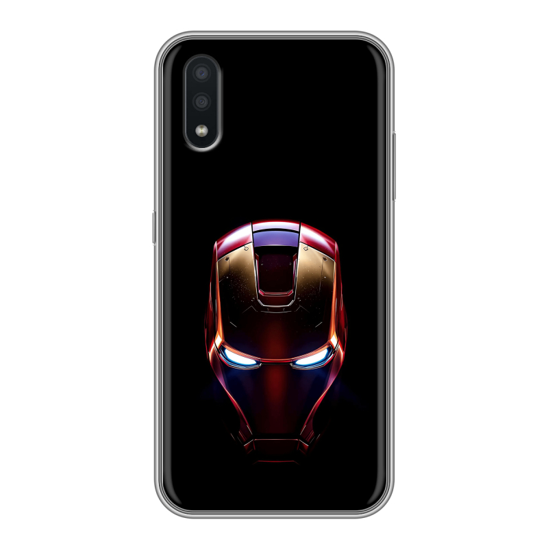 Силиконовый противоударный чехол на Samsung Galaxy A01 с принтом IronMan Железный человек Силиконовый противоударный чехол на Samsung Galaxy A01 с принтом IronMan Железный человек