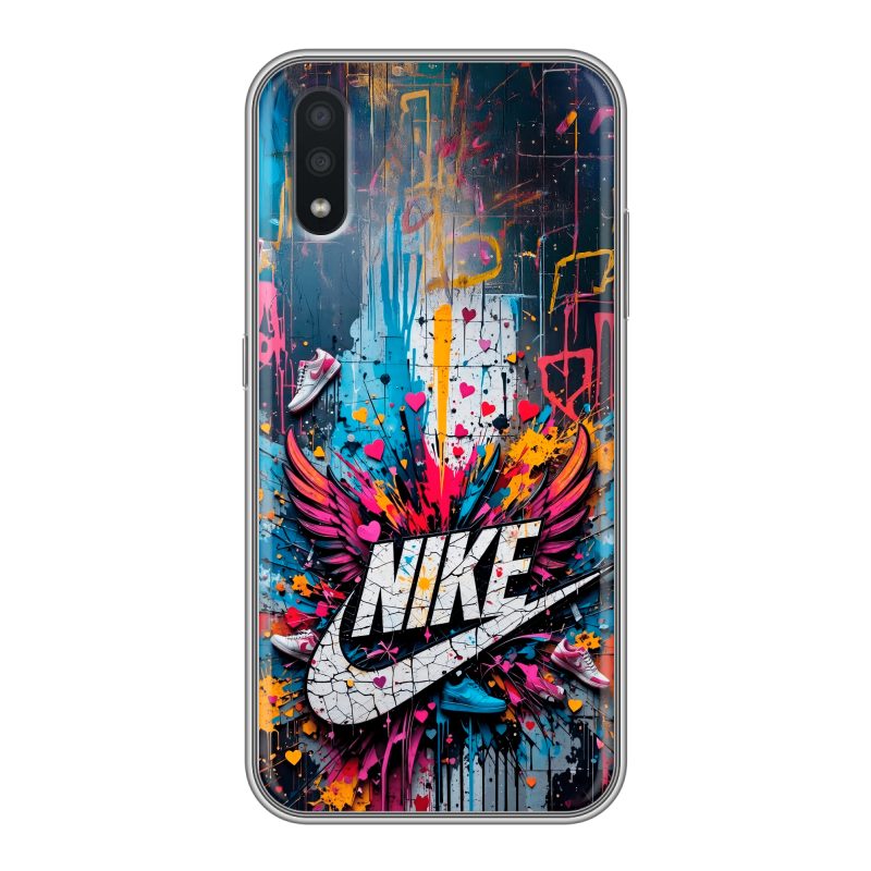 Силиконовый чехол на Samsung Galaxy A01 с принтом Nike Найк Силиконовый чехол на Samsung Galaxy A01 с принтом Nike Найк
