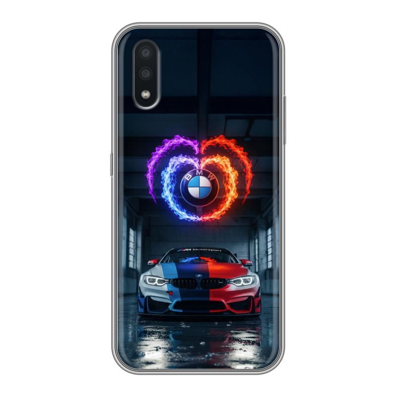 Силиконовый чехол на Samsung Galaxy A01 с принтом BMW БМВ Силиконовый чехол на Samsung Galaxy A01 с принтом BMW БМВ
