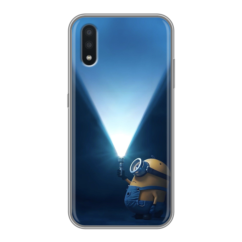 Пластиковый чехол на Samsung Galaxy A01 с принтом Миньоны Пластиковый чехол на Samsung Galaxy A01 с принтом Миньоны