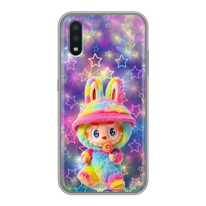 Силиконовый чехол на Samsung Galaxy A01 с принтом Labubu Лабубу Силиконовый чехол на Samsung Galaxy A01 с принтом Labubu Лабубу