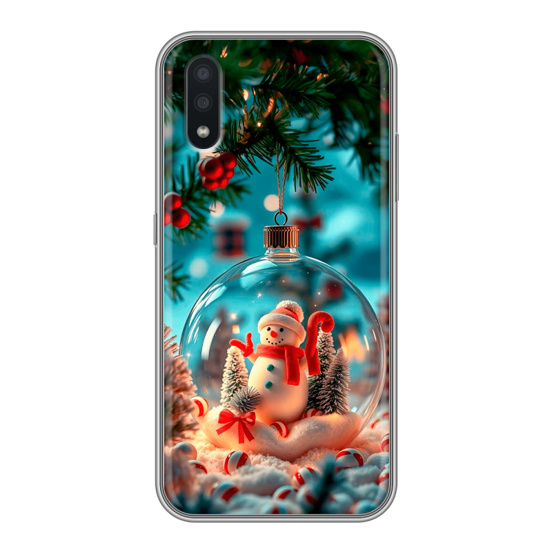 Пластиковый чехол на Samsung Galaxy A01 с принтом Новый год Пластиковый чехол на Samsung Galaxy A01 с принтом Новый год