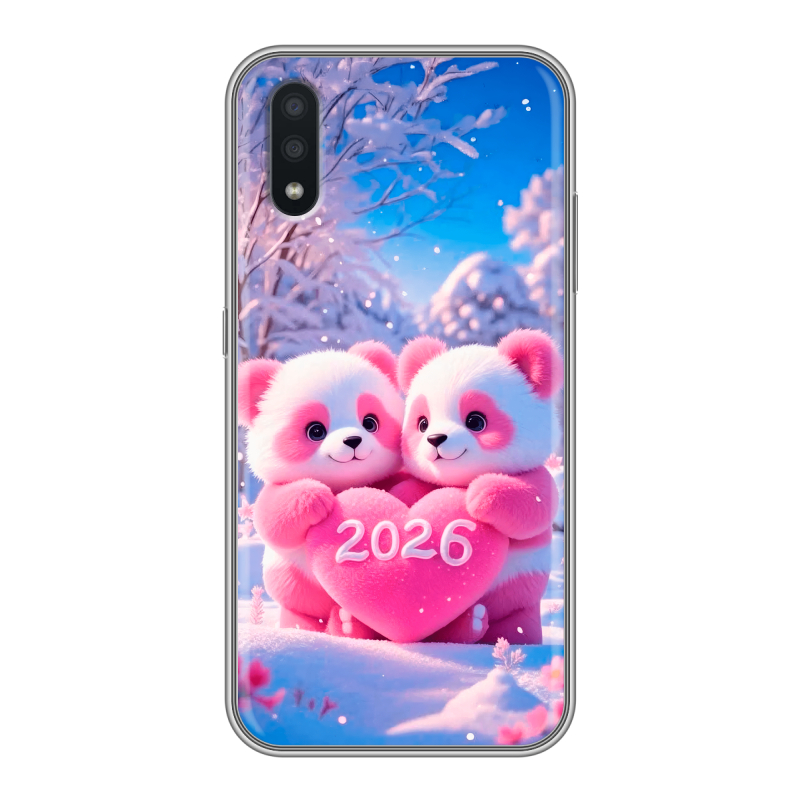 Пластиковый чехол на Samsung Galaxy A01 с принтом Новый год Пластиковый чехол на Samsung Galaxy A01 с принтом Новый год