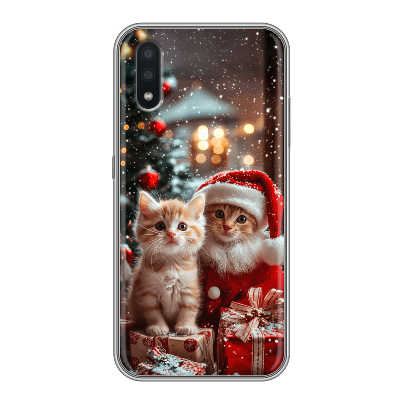 Силиконовый чехол на Samsung Galaxy A01 с принтом Новый год Силиконовый чехол на Samsung Galaxy A01 с принтом Новый год