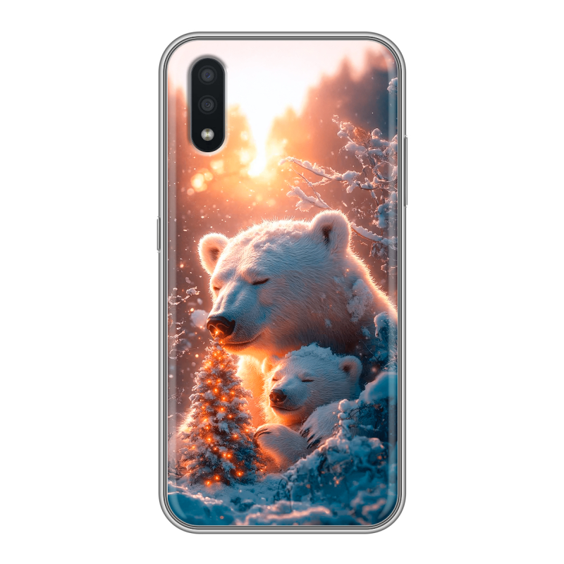 Силиконовый чехол на Samsung Galaxy A01 с принтом Новый год Силиконовый чехол на Samsung Galaxy A01 с принтом Новый год
